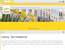 Tablet Screenshot of coburg.de